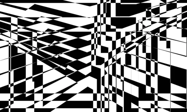Futurystyczna Tapeta Stylu Art Monochromatyczna Iluzja Optyczna — Wektor stockowy