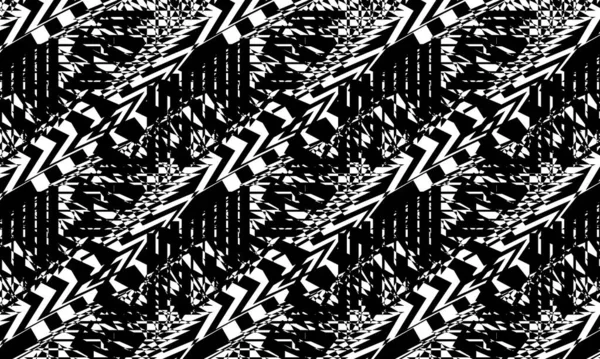 Papier Peint Futuriste Dans Style Art Illusion Optique Monochrome — Image vectorielle