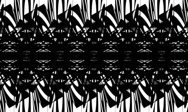 Motifs Noirs Dans Style Art Sur Fond Blanc Design Moderne — Image vectorielle