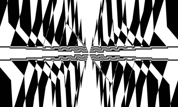 Rippling Black White Wallpaper Design Enchanting Optical Illusion Concept Originality — Stock Vector