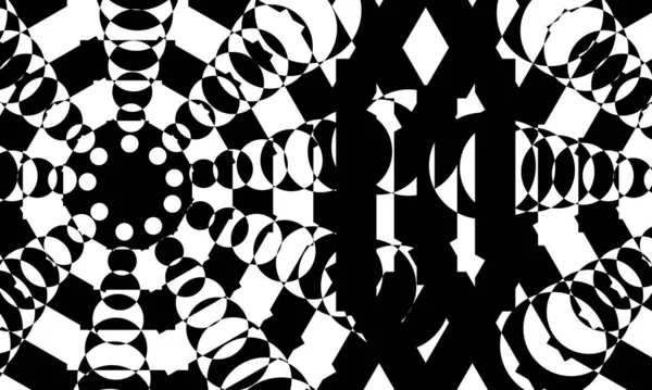 Motif Artistique Noir Sur Fond Blanc Papier Peint Créatif Pour — Image vectorielle
