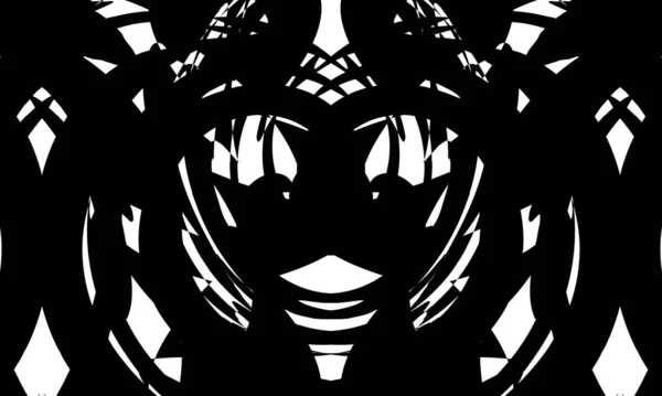 Moderne Art Einzigartige Schwarze Muster Auf Weißem Hintergrund — Stockvektor