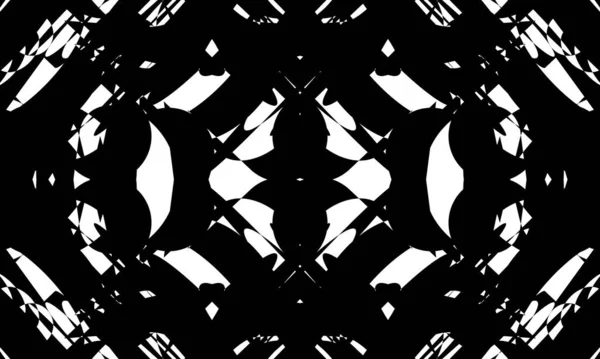 Originele Zwarte Patronen Witte Achtergrond Behang Voor Monochrome Cover — Stockvector