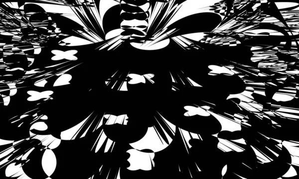 Patrón Negro Original Sobre Fondo Blanco Fondo Místico Para Diseño — Vector de stock