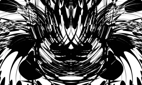 Abstracto Patrón Negro Art Estilo Moderno Concepto Diseño — Vector de stock