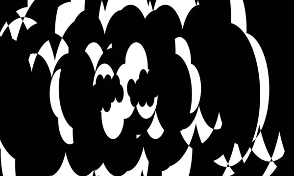 Чорний Таємничі Візерунки Стилі Оптичного Мистецтва Оригінальна Оптична Ілюзія — стоковий вектор