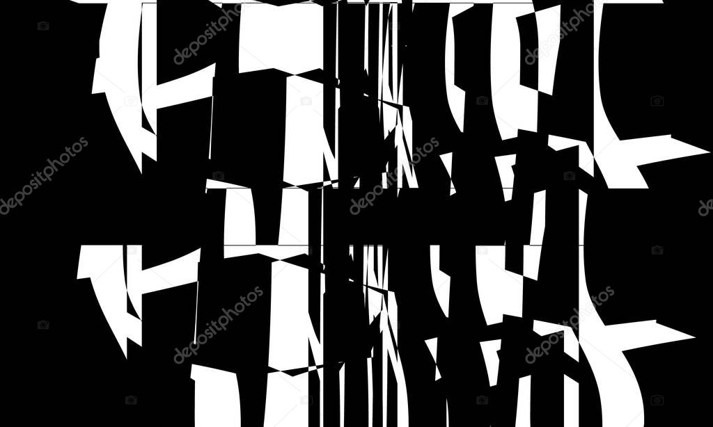 black op art pattern uneven surface spectacular optical illusion