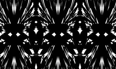 Operasyon sanatı tarzında bozulmuş siyah desenler beyaz zemin üzerinde modern tasarım