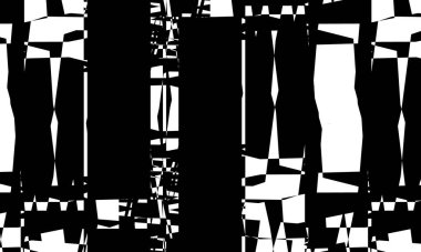 Operasyon sanatı tarzında ilginç siyah desen modern monokrom duvar kağıdı