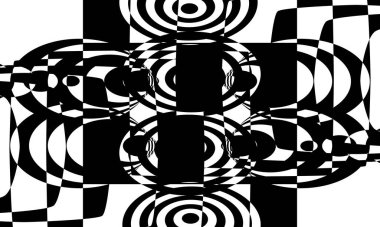 Esrarengiz siyah desen dokusu modern tasarıma yakın.