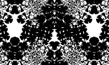 Beyaz arkaplanda operasyon sanatında fütürist siyah desen