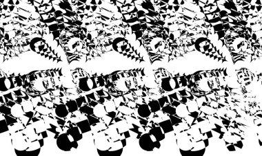 Operasyon sanatının modern tasarım konseptinde soyut siyah desen