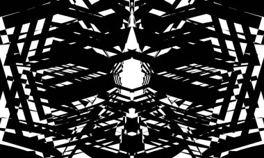 tasarım için op sanat stili monokrom duvar kağıdındaki yaratıcı kalıplar