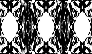 Operasyon sanatının modern tasarımında büyüleyici siyah desen