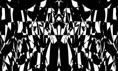 Modern tarz tasarım için siyah ve beyaz gizemli duvar kağıdı