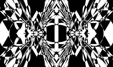 Operasyon sanatında siyah desen Görkemli optik illüzyon