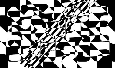 Operasyon sanatında modern tasarım için büyüleyici ve özgün siyah desen