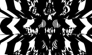 Orijinal siyah desenler tasarım için eşsiz tek renkli duvar kağıdı oluşturur