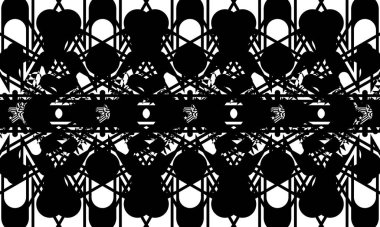 Op sanat desenleri tasarım için orijinal monokrom duvar kağıdı oluşturur