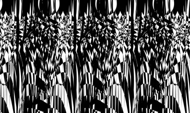 düz olmayan yüzey optik illüzyonlu siyah modern desenler