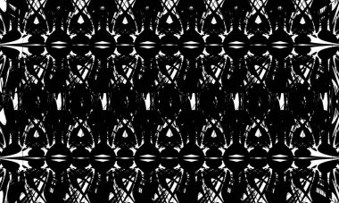 Beyaz arka plan modern tasarım üzerinde operasyon sanatı tarzında gizemli siyah desen