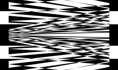 beyaz büyüleyici optik illüzyondaki eşsiz siyah desenler