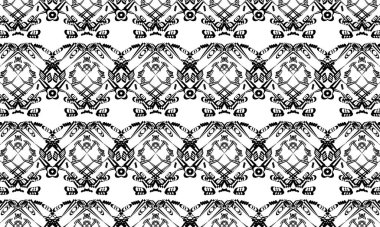 Tek renkli kapak için beyaz arkaplan duvar kağıdındaki orijinal siyah desenler