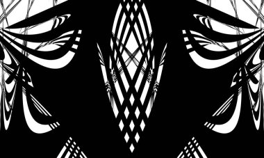 Operasyon sanatında siyah gizemli desenli duvar kâğıdı