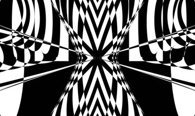 soyut siyah beyaz arka plan Fantastik optik yanılsama