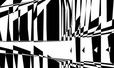 Siyah ve beyaz soyut arkaplan ve operasyon sanatında fantastik desenler.