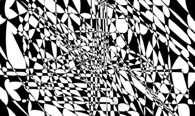 Özgün tasarım monokrom dokusu için operasyon sanatı biçimi