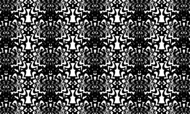 siyah soyut desenler ve optik illüzyon. Tasarım için orijinal duvar kağıdı.