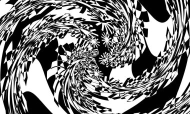 Tasarım için soyut siyah beyaz duvar kağıdı