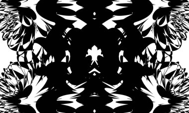 Optik illüzyonlu mistik siyah desen