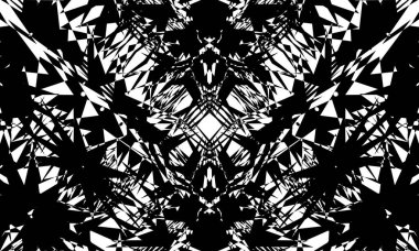 Tasarım için beyaz arkaplan duvar kağıdındaki soyut siyah desenler