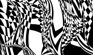 Modern tarz tasarım için siyah ve beyaz gizemli duvar kağıdı