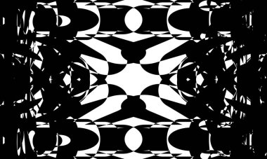 Mistik operasyon sanatı Beyaz arka planda gizemli siyah desen