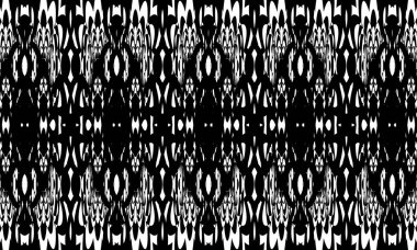 beyaz arkaplanda sanatsal siyah desen tasarım için yaratıcı duvar kağıdı