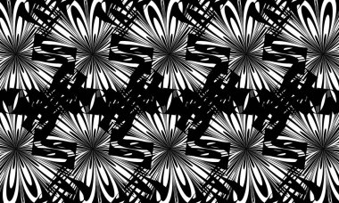 Modern tarz tasarım için siyah ve beyaz gizemli duvar kağıdı