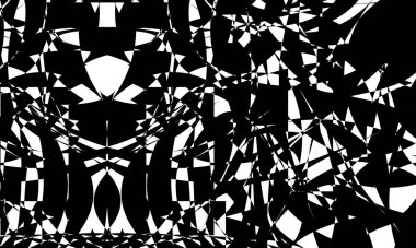 Beyaz arka planda operasyon sanatında olağanüstü siyah desen