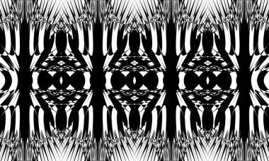 Beyaz arkaplanda operasyon sanatında fütürist siyah desenler