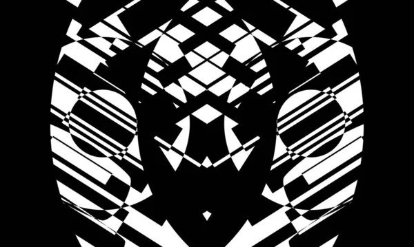 Mystérieux Mystique Motifs Noirs Papier Peint Monochrome Pour Conception — Image vectorielle