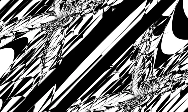 Fondo Abstracto Blanco Negro Con Fantásticos Patrones Estilo Art — Vector de stock