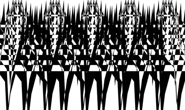 Hipnotizante Patrón Negro Estilo Art Diseño Moderno — Archivo Imágenes Vectoriales