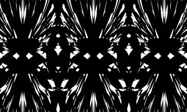 Distorted Black Patterns Art Style Modern Design White Background — Stock Vector