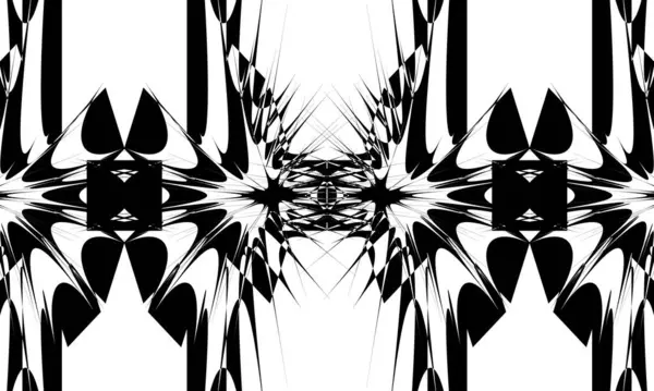 Modele Negre Mistice Fascinante Tapet Monocrom — Vector de stoc