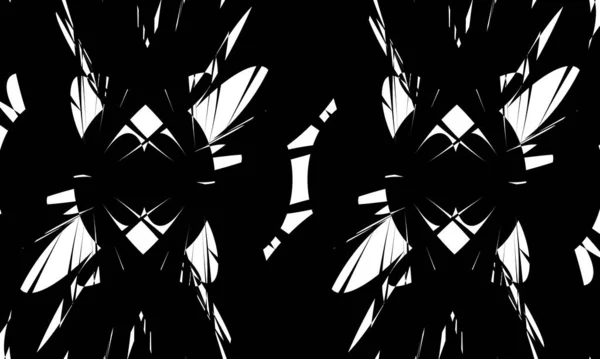 Negro Patrones Distorsionados Art Estilo Original Estilo Místico Fondo Pantalla — Vector de stock