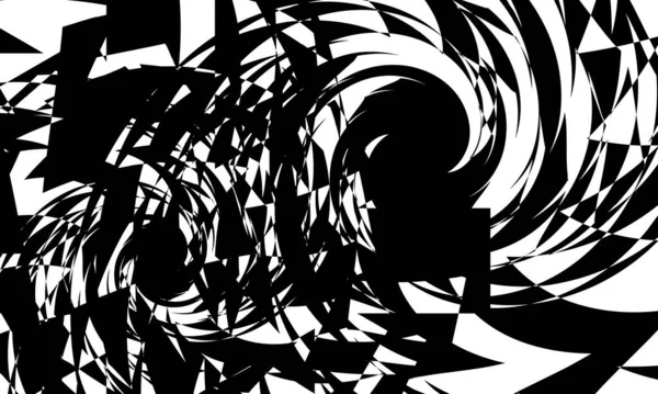 Orijinal optik illüzyon beyaz arka planda büyüleyici siyah desen