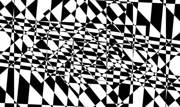 Patrón Negro Art Estilo Fascinante Ilusión Óptica Diseño Creativo — Archivo Imágenes Vectoriales