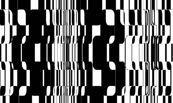 Papier Peint Monochrome Dynamique Avec Illusion Optique Dans Style Art — Image vectorielle